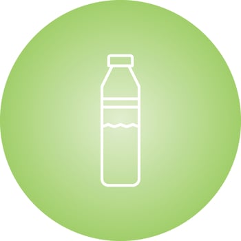 Beautiful Water Bottle Line Vector Icon