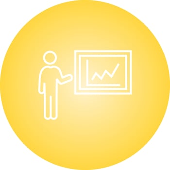 Beautiful Presentation Line Vector Icon