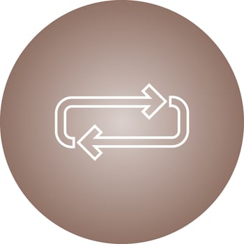 Beautiful Loop Line Vector Icon