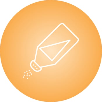 Beautiful Salt Bottle Line Vector Icon