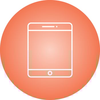 Beautiful Tablet Line Vector Icon