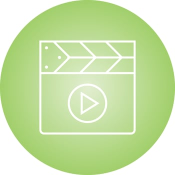 Beautiful Video Player Line Vector Icon