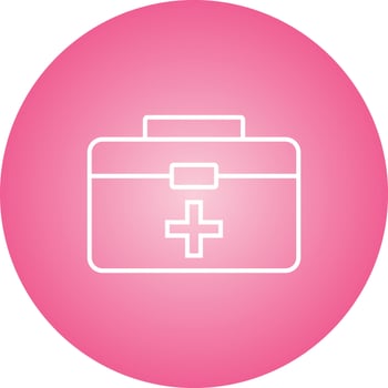 Beautiful First Aid Box Line Vector Icon
