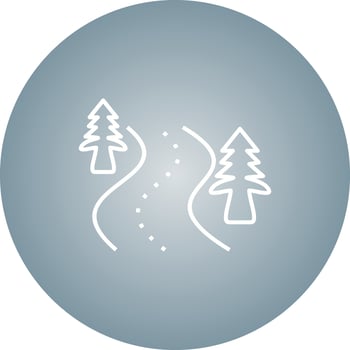 Beautiful Road Line Vector Icon