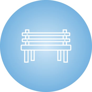 Beautiful Bench Line Vector Icon