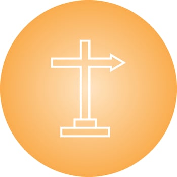 Beautiful Directions Line Vector Icon
