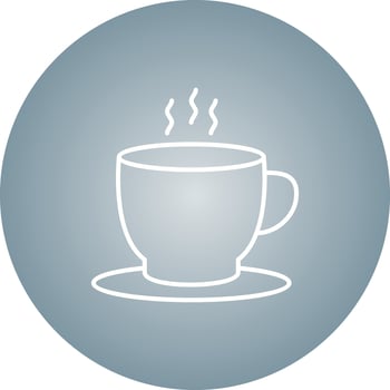 Beautiful Tea Cup Line Vector Icon