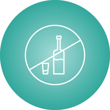 Beautiful No Drink Line Vector Icon