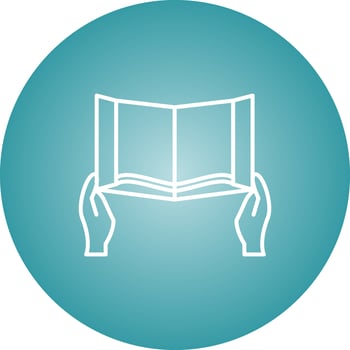 Beautiful Reading Book  Line Vector Icon