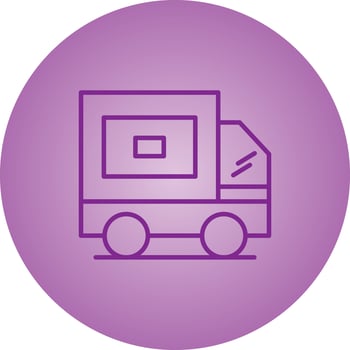 Beautiful Van Vector line icon