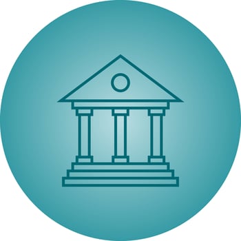 Beautiful Bank Vector line icon