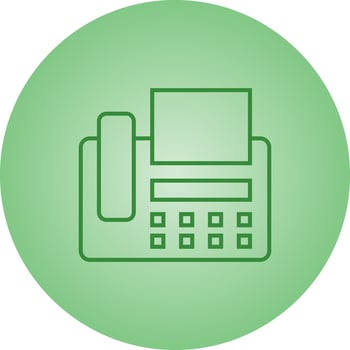 Beautiful Fax machine Vector line icon