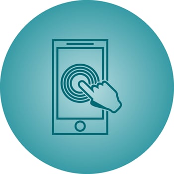 Beautiful Fingerprint vector line icon