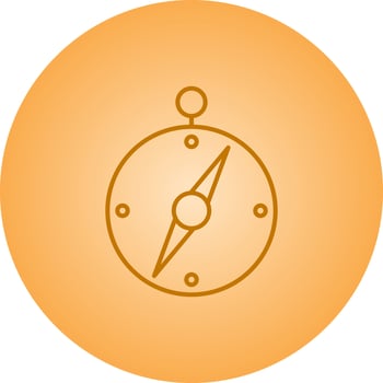 Beautiful Compass vector line icon