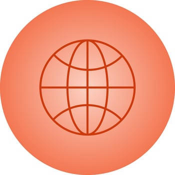 Beautiful world vector line icon