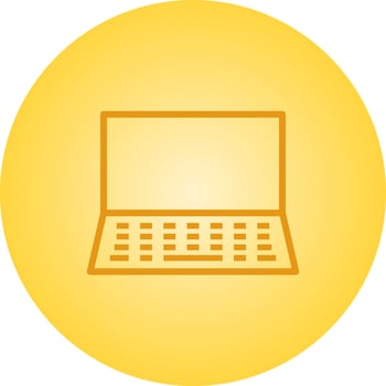 Beautiful Laptop vector line icon