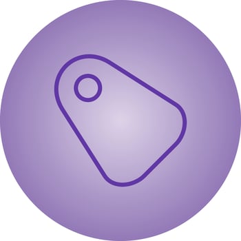 Beautiful Tag vector line icon