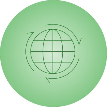 Beautiful Globe  line icon vector