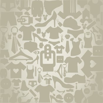 Background made of clothes. A vector illustration