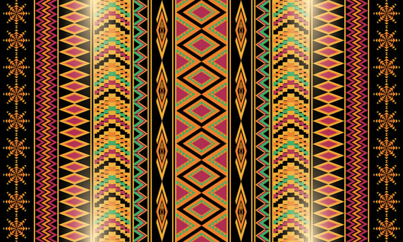 Geometric striped pattern folklore ornament. Tribal ethnic vector texture ornate elegant luxury style. Figure tribal embroidery. Aztec Indian, Scandinavian, Gypsy, Mexican, African, folk patterns.