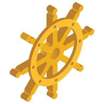 Handle - Isometric 3d illustration. vector