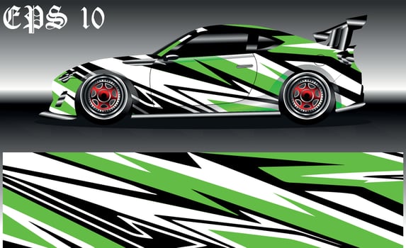 car wrap abstract racing graphic background for vinyl wrap vector