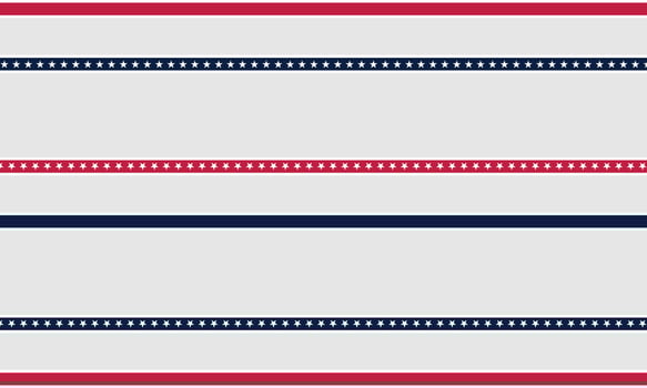 Patriotic border divider american usa flag. vector