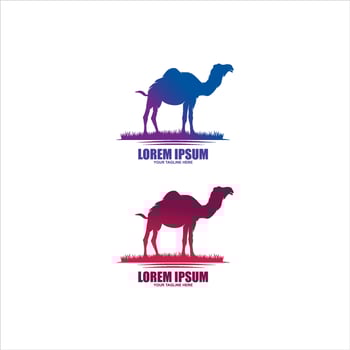 Simple Vector logo camel