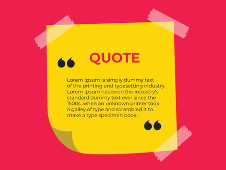 quotes design template vector