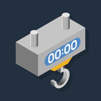 Weight Machine - Isometric 3d illustration. vector