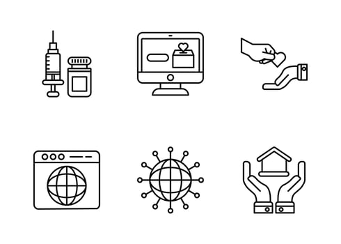 Charity Vector Icon Set