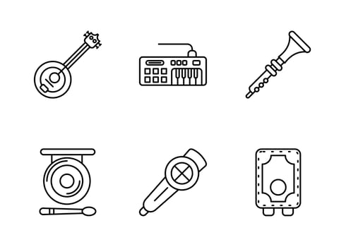 Music Vector Icon Set