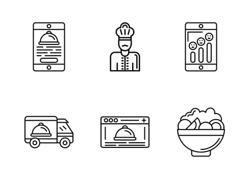 Take away Vector Icon Set