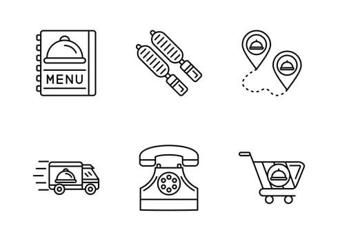 Take away Vector Icon Set