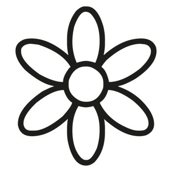 Beautiful flower petals for colouring on Transparent Background png