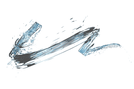 3d water splash transparent, clear blue water scattered around isolated. 3d render illustration png