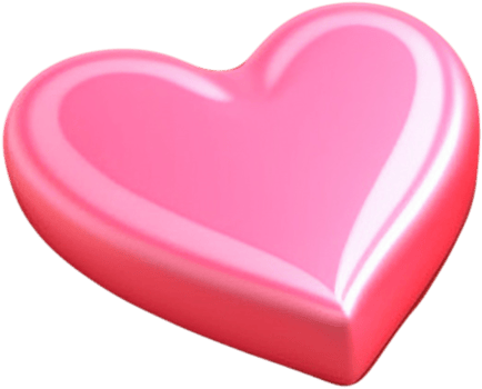 Shining 3D representation of a heart signifying love and devotion png
