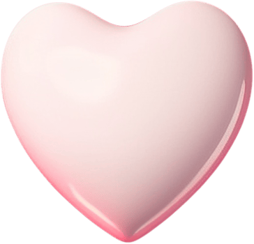 3D heart illustration symbol of love and romance png