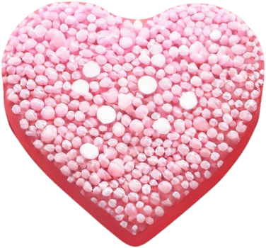 3D illustration of heart shape with abstract surface png