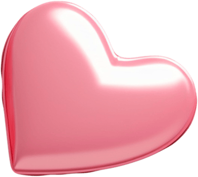 3D sparkling heart shape illustration representing love and romance png