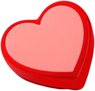 3D Heart Illustration for Valentine's Day png