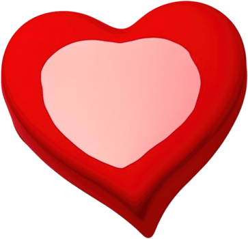 3D Illustration of a Heart for Love and Romance png
