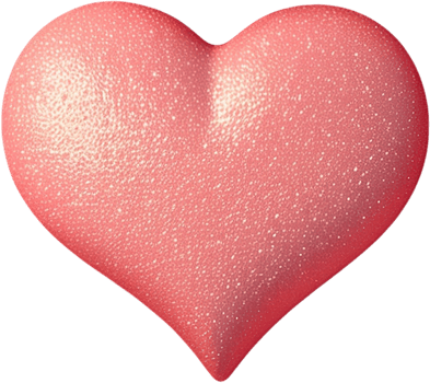 Romantic 3D Heart Illustration png