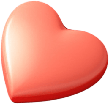 3D Heart Illustration Expressing Love png