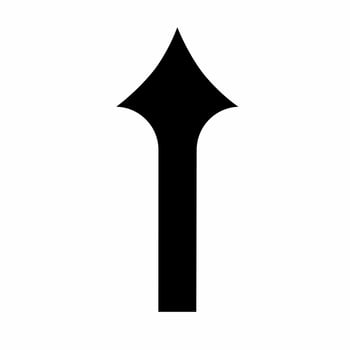 Up arrow icon vector illustration. Stock vector.