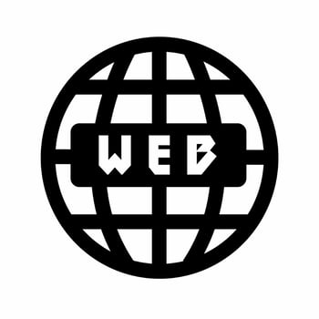 Web icon vector illustration. Stock vector.