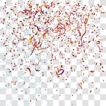 many falling tiny confetti vector