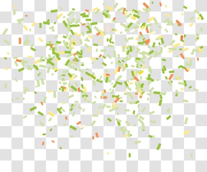 many falling tiny confetti vector