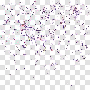 many falling tiny confetti vector
