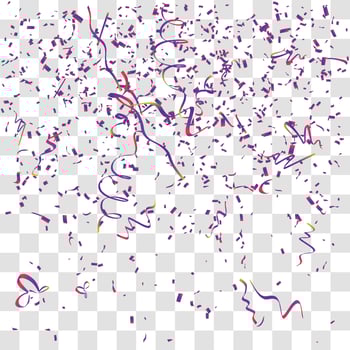 many falling tiny confetti vector